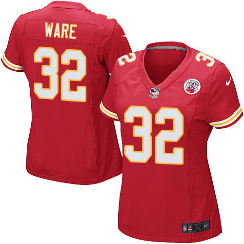 Women's Game Spencer Ware Nike Jersey Red Home - #32 NFL Kansas City Chiefs